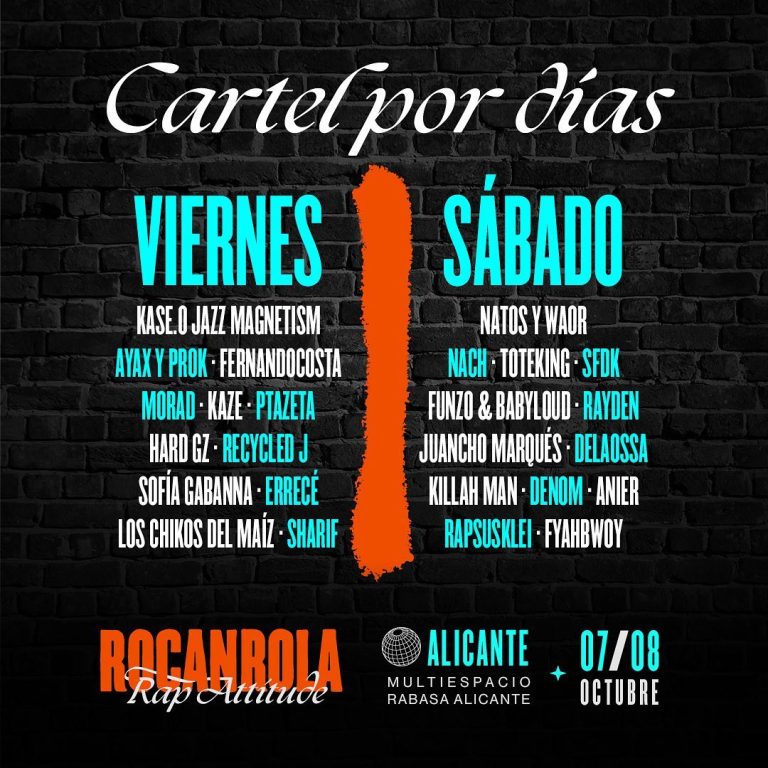 Festival ROCANROLA confirma su cartel definitivo por días en Alicante